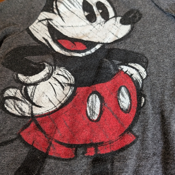 Mickey mouse sweatshirt cropped with roll bottom medium - Picture 2 of 4